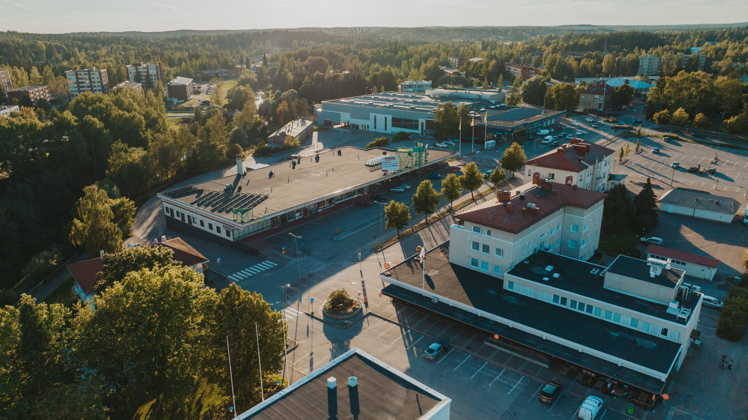 Orimattilan kaupungin ilmakuva.